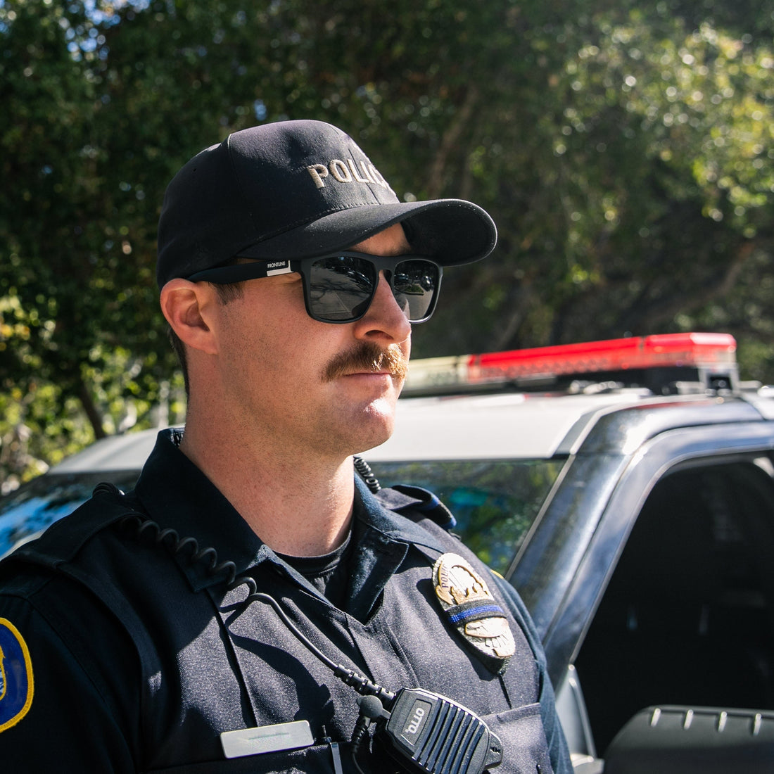 Police Men wearing pomona rx sunglasses